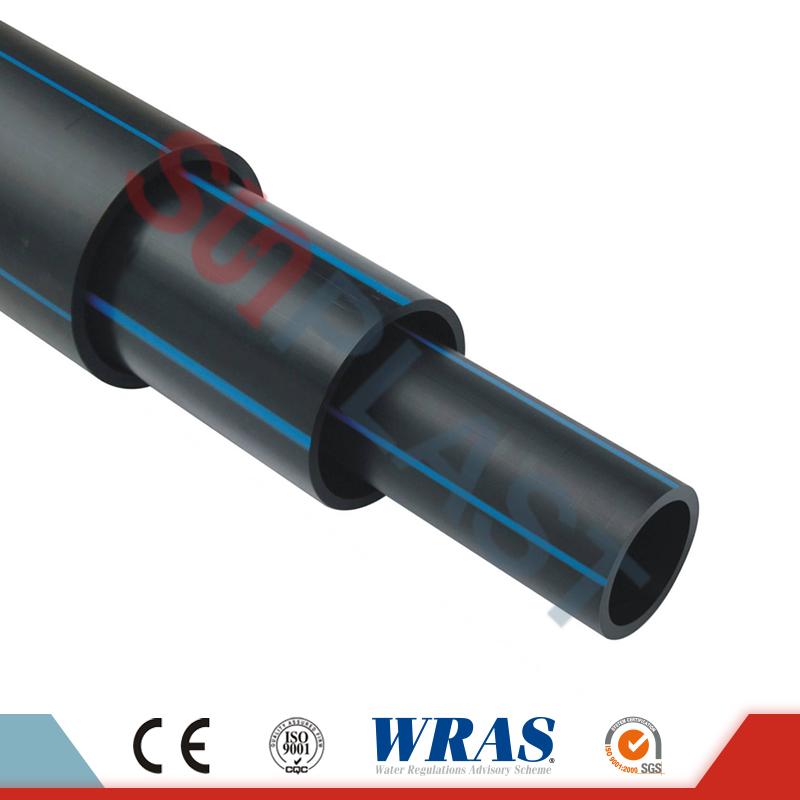 நீர் வழங்கலுக்காக கருப்பு / நீல நிறத்தில் HDPE பைப் (பாலி பைப்)